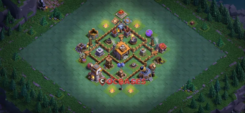 Builder Hall 6 Base – Layout id: 0v47d base layout, image 1