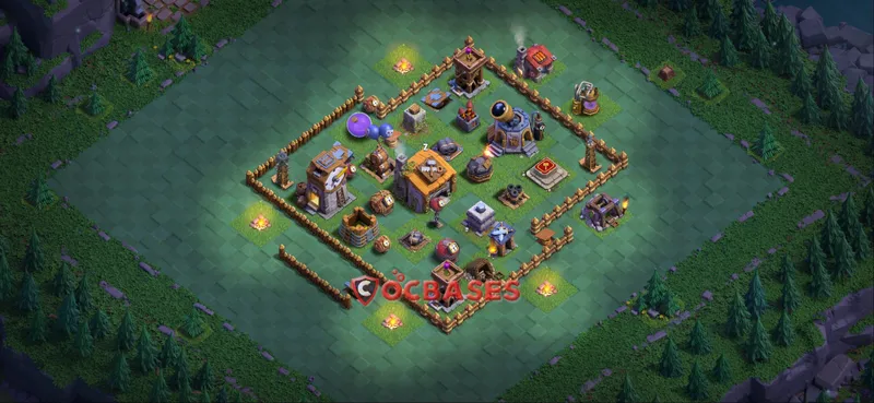 Builder Hall 6 Base – Layout id: mz40o base layout, image 2