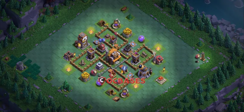 Builder Hall 5 Base -trophy – Layout id: 5grdg base layout