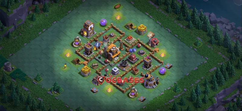 Builder Hall 5 Base -trophy – Layout id: s2h0w base layout