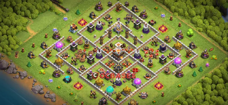 Town Hall 11 Base – Layout id: r13st base layout