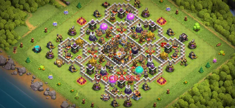 Town Hall 11 Base – Layout id: gjc9w base layout
