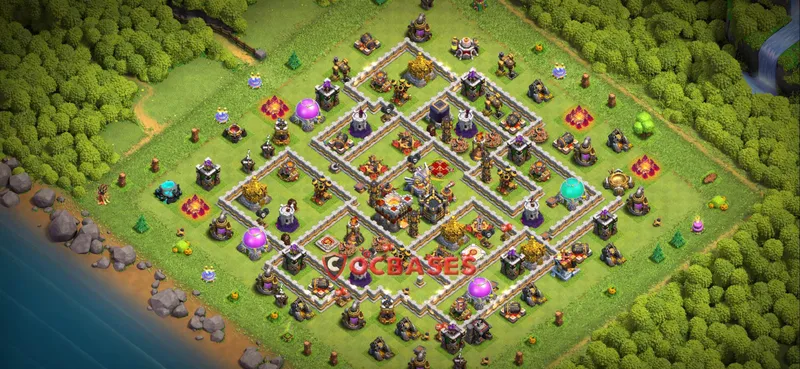 Town Hall 11 Base – Layout id: eknt4 base layout