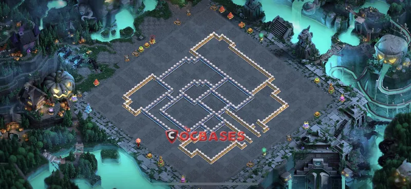 Town Hall 12 Base -trophy – Layout id: z270n base layout, image 1