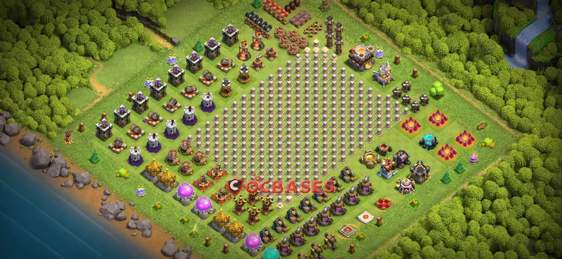 Town Hall 11 Base – Layout id: 64kmd base layout