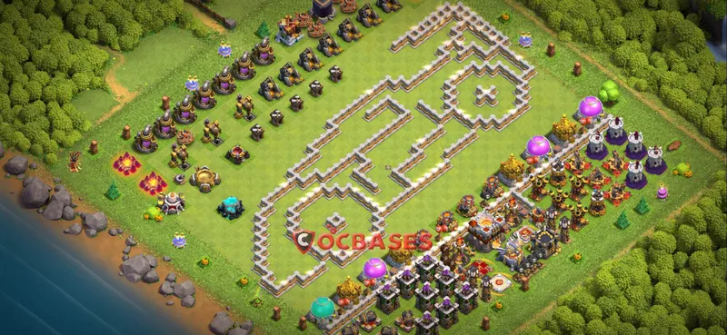 Town Hall 11 Base – Layout id: ipeq9 base layout