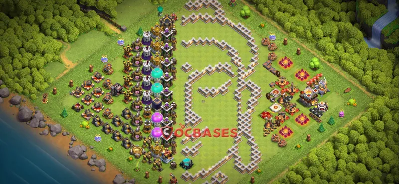 Town Hall 11 Base – Layout id: 9lfos base layout