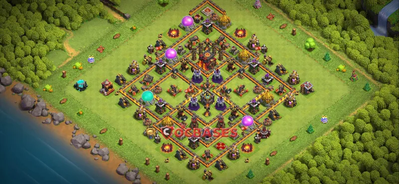 Town Hall 10 Base – Layout id: izo6h base layout