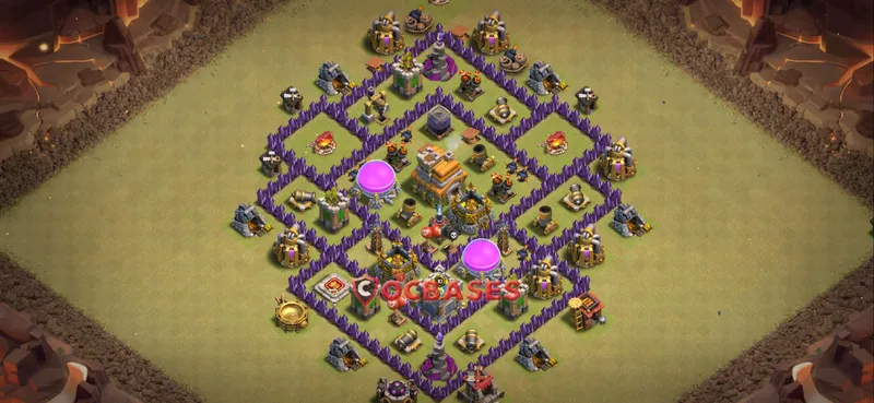 Town Hall 7 Base – Layout id: 8g482 base layout