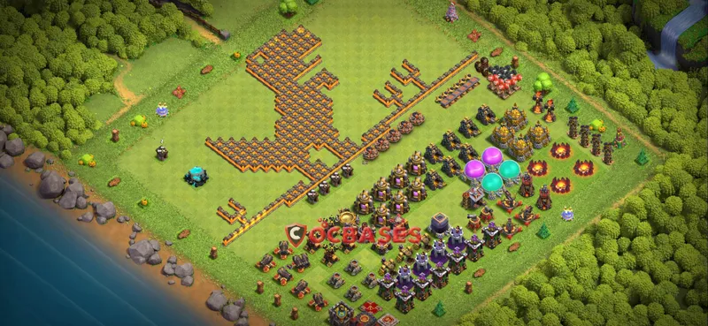 Town Hall 10 Base – Layout id: edi0j base layout