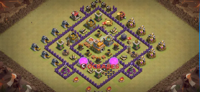Town Hall 7 Base – Layout id: 8ff63 base layout
