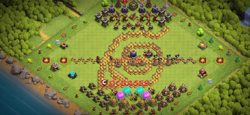 Town Hall 10 Base – Layout id: xnrwf base layout