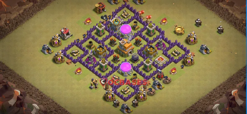 Town Hall 7 Base – Layout id: 080vf base layout
