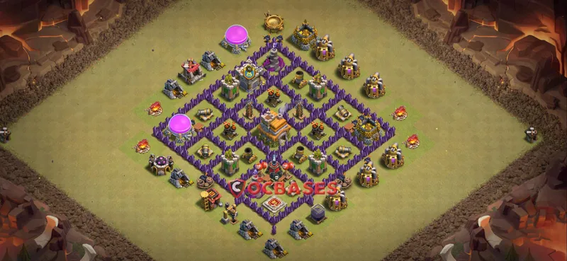 Town Hall 7 Base – Layout id: rdzao base layout