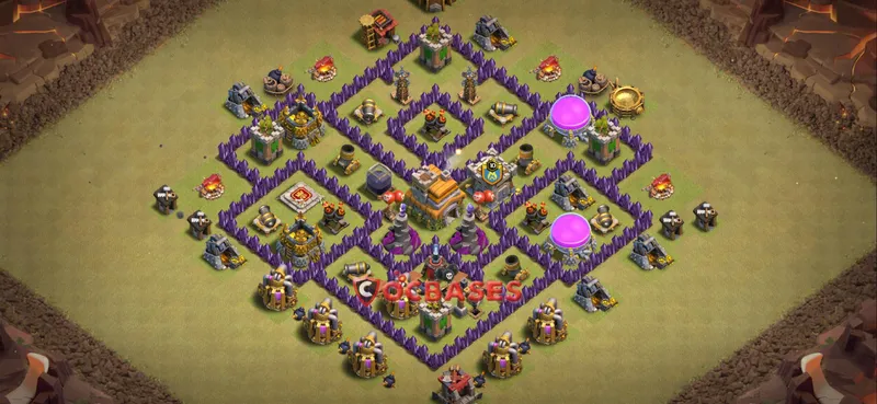 Town Hall 7 Base – Layout id: jy3w1 base layout