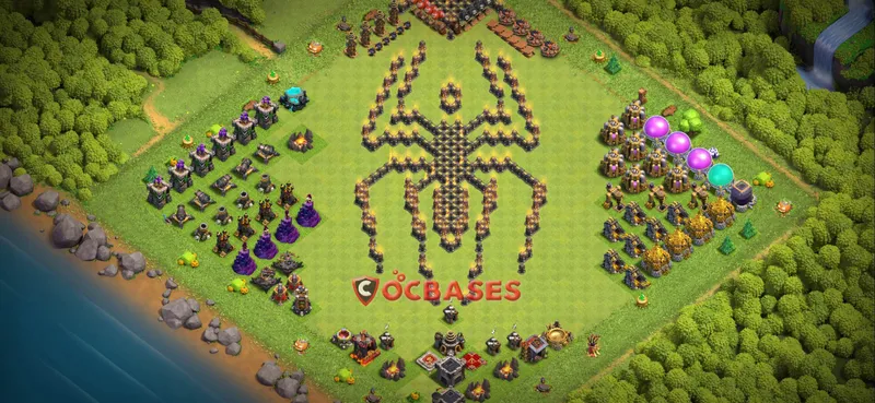 Town Hall 9 Base – Layout id: nus1s base layout