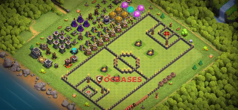 Town Hall 9 Base – Layout id: p18ig base layout