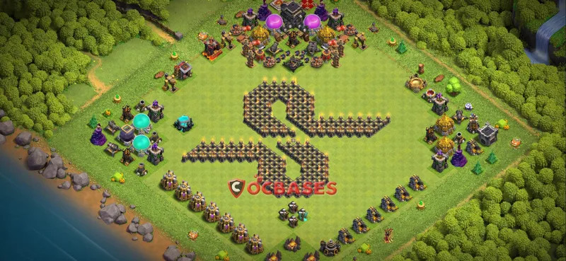 Town Hall 9 Base – Layout id: kw9gv base layout