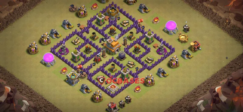 Town Hall 7 Base – Layout id: is9uk base layout