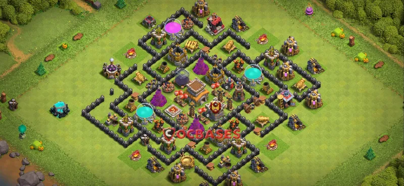 Town Hall 8 Base – Layout id: tl1d3 base layout