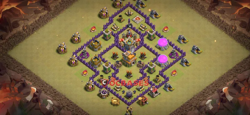 Town Hall 7 Base – Layout id: rm0g9 base layout