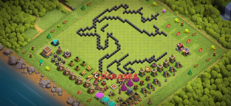 Town Hall 8 Base – Layout id: xiurs base layout