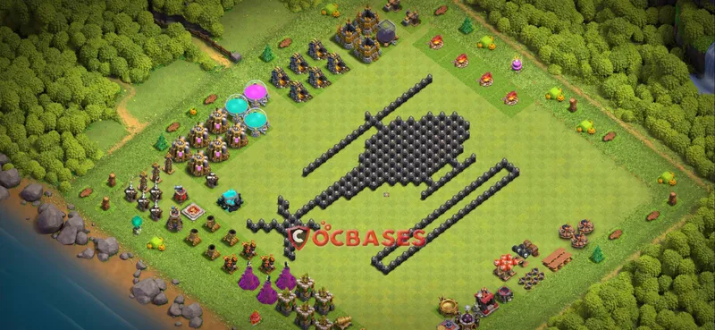 Town Hall 8 Base – Layout id: ikv3e base layout