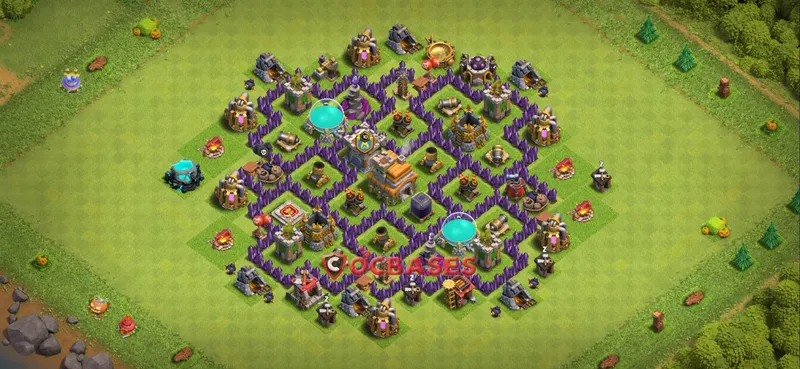 Town Hall 7 Base – Layout id: koqd2 base layout