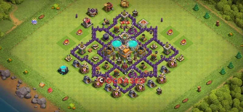 Town Hall 7 Base – Layout id: jqhth base layout