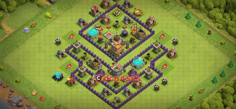 Town Hall 7 Base – Layout id: 2hdzl base layout