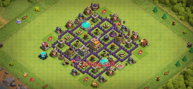 Town Hall 7 Base – Layout id: m7qpy base layout