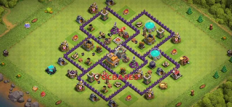 Town Hall 7 Base – Layout id: bxsbl base layout