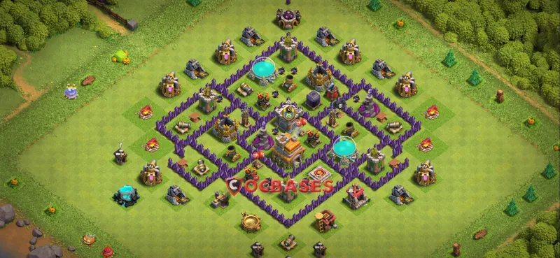 Town Hall 7 Base – Layout id: jbf72 base layout