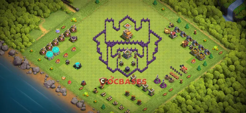 Town Hall 7 Base – Layout id: 3xuwg base layout