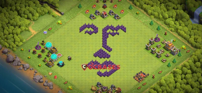 Town Hall 7 Base – Layout id: u8zzw base layout
