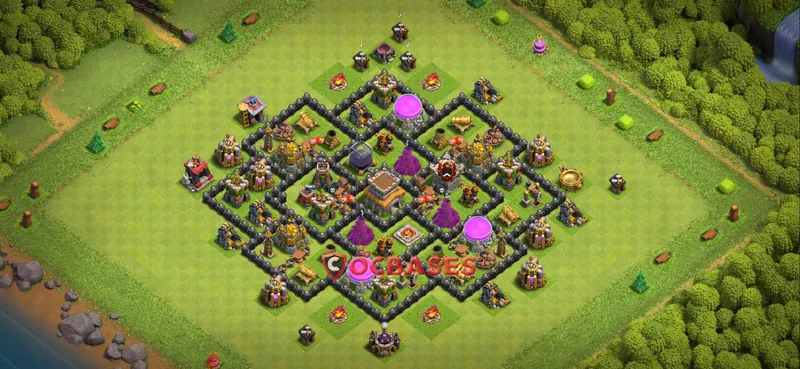 Town Hall 8 Base – Layout id: 3dz43 base layout