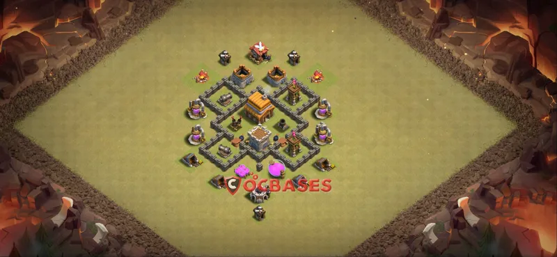 Town Hall 4 Base – Layout id: y3dms base layout