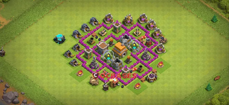 Town Hall 6 Base – Layout id: ym4dc base layout