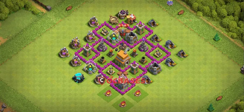 Town Hall 6 Base – Layout id: enapl base layout