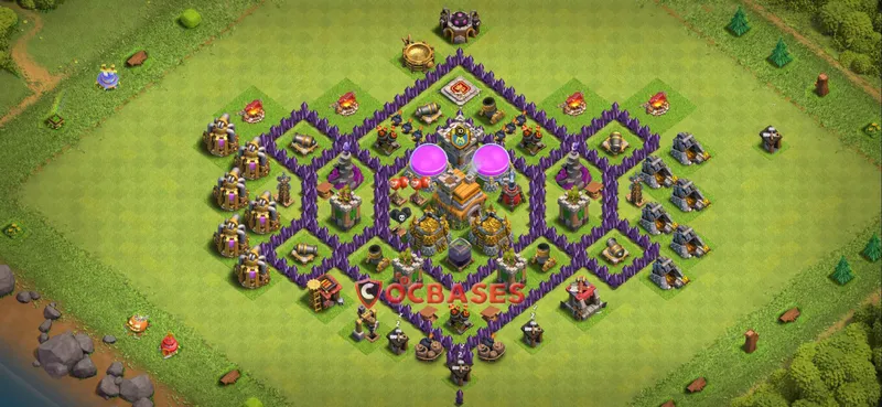 Town Hall 7 Base – Layout id: jjpgd base layout