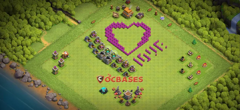 Town Hall 6 Base – Layout id: r4lsg base layout