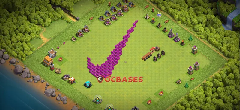 Town Hall 6 Base – Layout id: e2ftt base layout