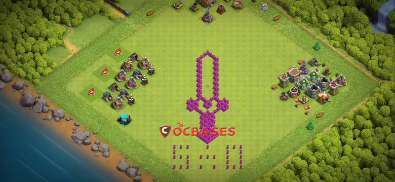 Town Hall 6 Base – Layout id: 2fzvi base layout