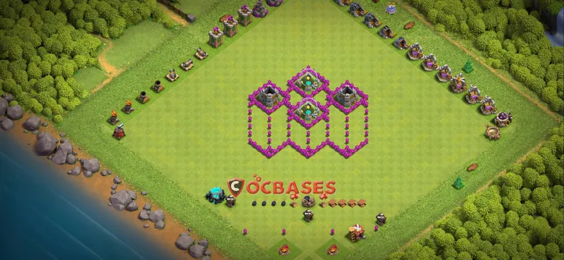 Town Hall 6 Base – Layout id: kmu7c base layout