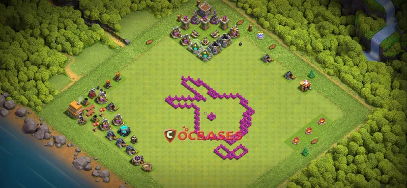 Town Hall 6 Base – Layout id: 78z4l base layout