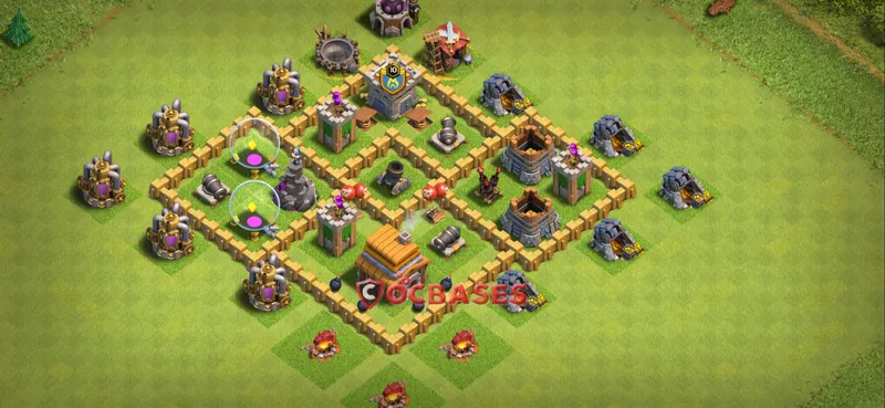 Town Hall 5 Base – Layout id: xjy8l base layout