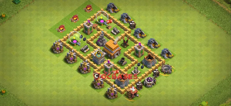 Town Hall 5 Base – Layout id: e1qyd base layout