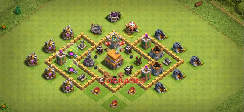 Town Hall 5 Base – Layout id: 55l7z base layout
