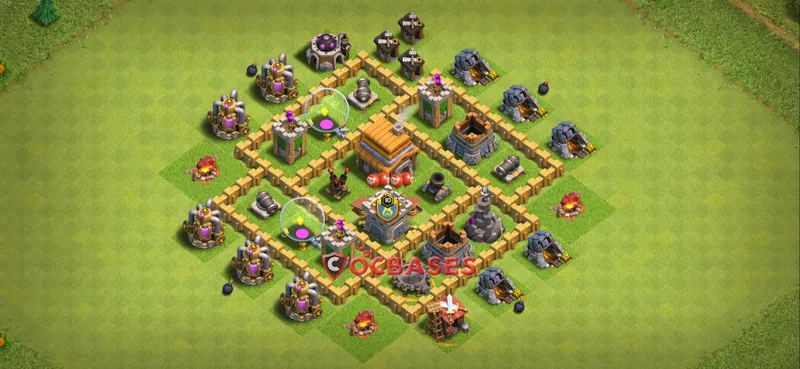 Town Hall 5 Base – Layout id: v97tw base layout