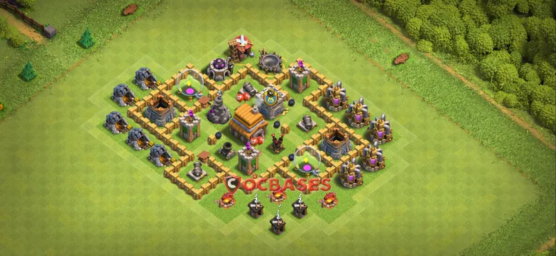 Town Hall 5 Base – Layout id: o37q4 base layout